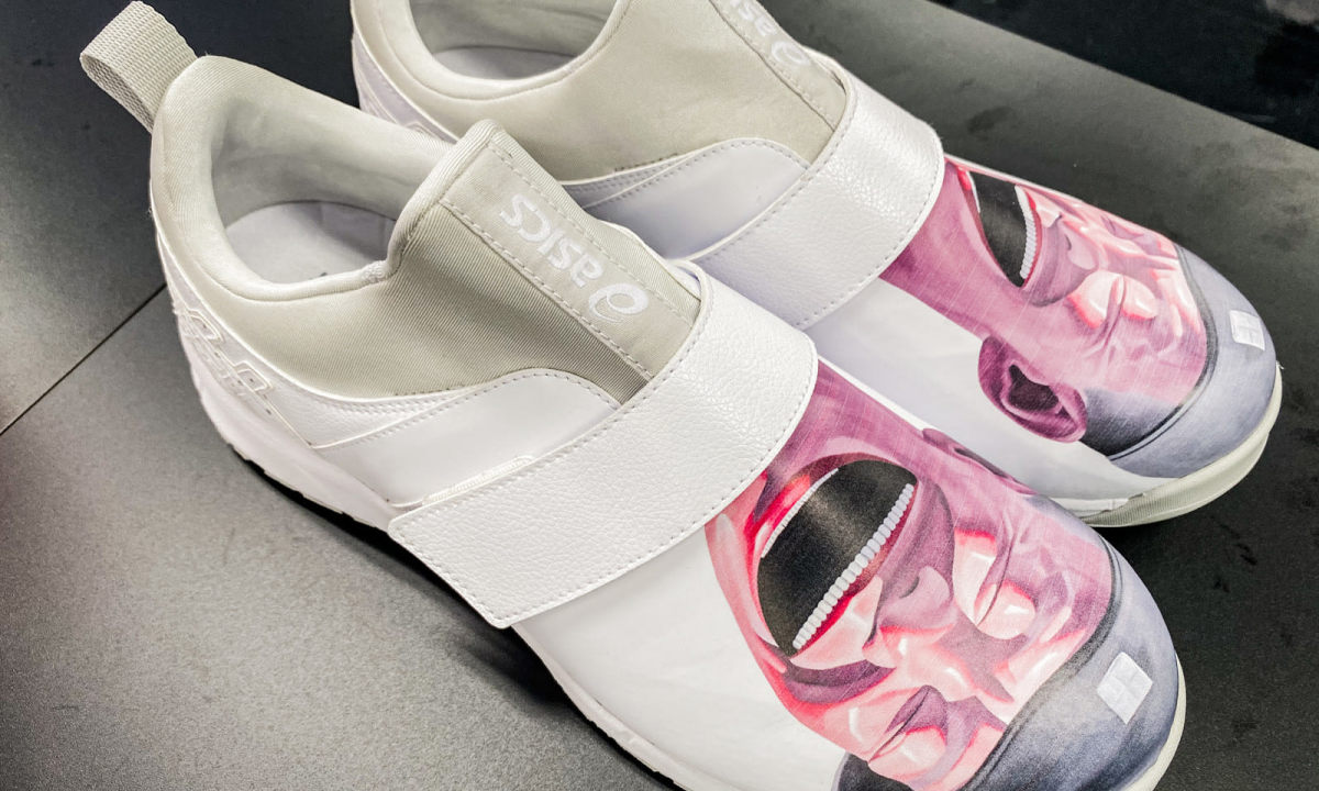 岳敏君 x COMME des GARÇONS SHIRT x ASICS 联名预览
