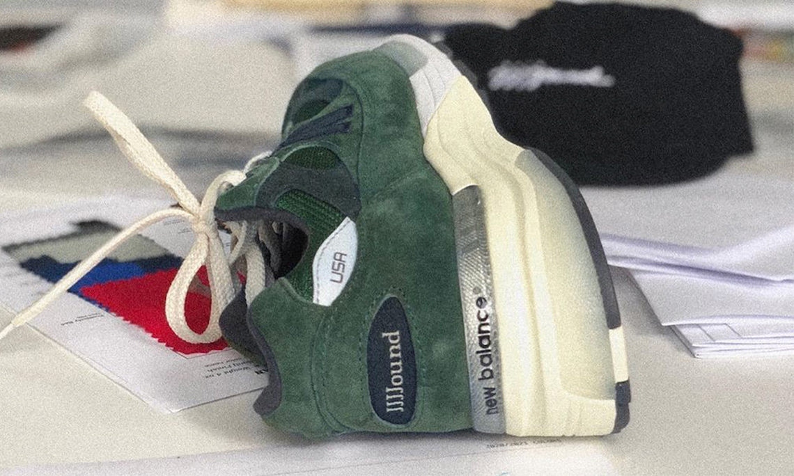JJJJound x New Balance 992 森林绿配色细节曝光