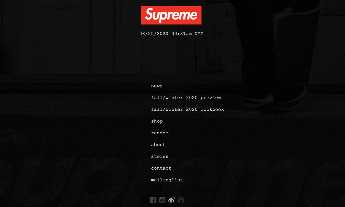加入官网媒体，Supreme「承认」官方微博通道