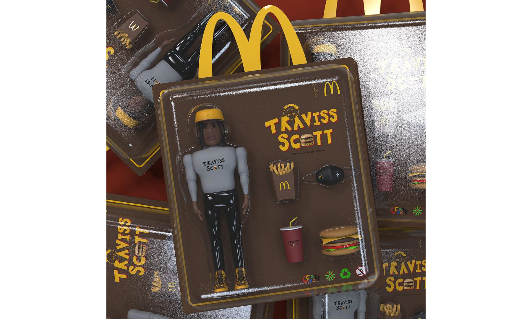 韩国 3D 艺术家 ccreatt 推出麦当劳主题的 Travis Scott 挂卡人偶