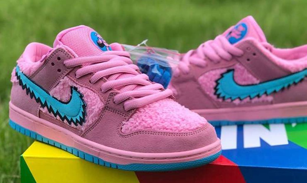 Grateful Dead x Nike SB Dunk Low 粉色版本实物近赏