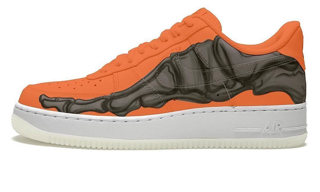 万圣节主题，Nike Air Force 1 Skeleton 「Brilliant Orange」发售日期确定