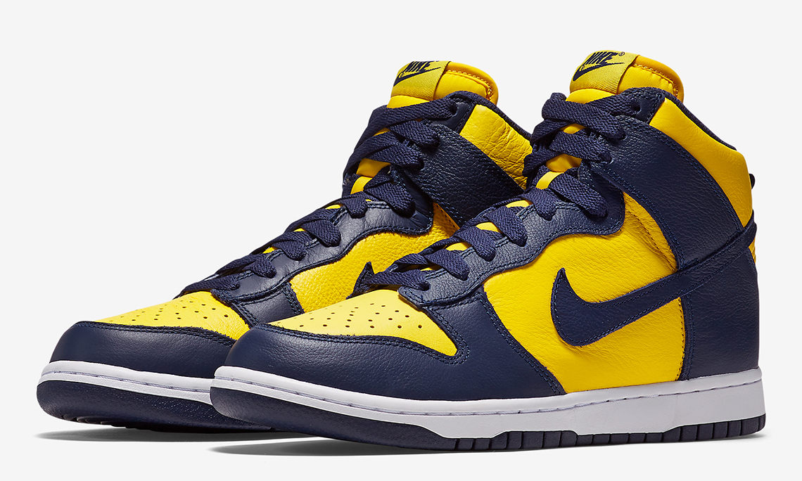 Nike Dunk Hi「Michigan」将于本月正式发售