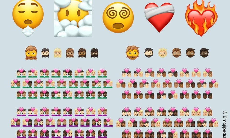 2021 年 emoji 小改版，仅增添 7 个新图标