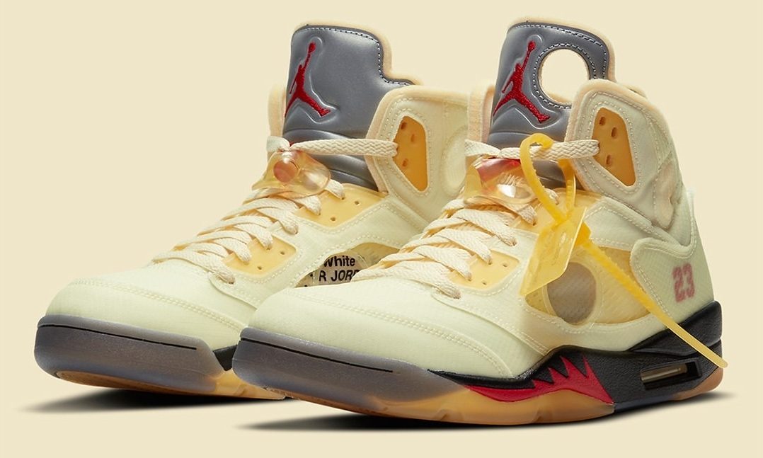 Off-White™ x Air Jordan V「Sail」将于月底正式发售