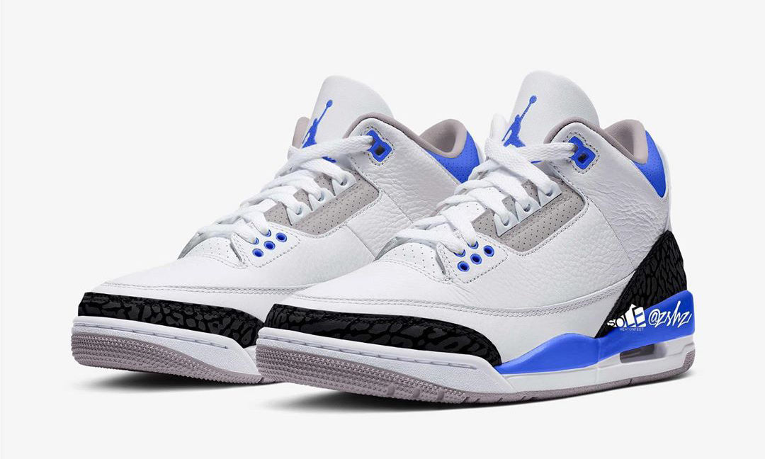 激似 fragment design Sample，Air Jordan III「Racer Blue」释出