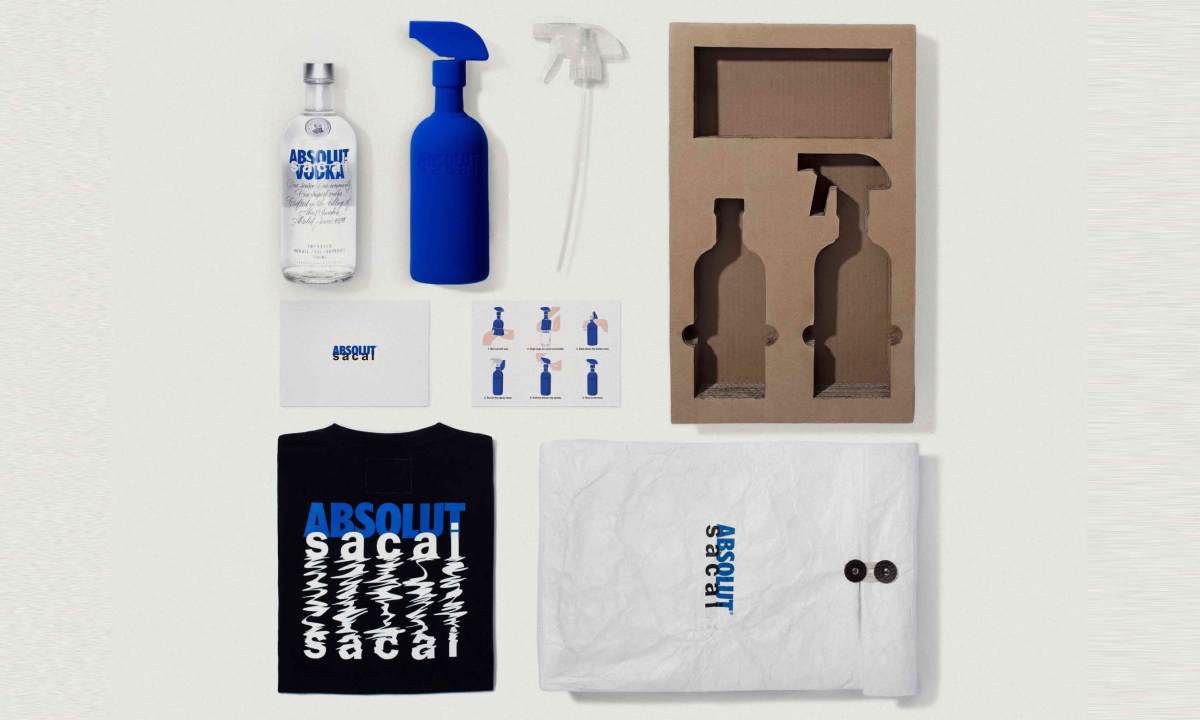 ABSOLUT 绝对伏特加携手 sacai 发布全新联名套装
