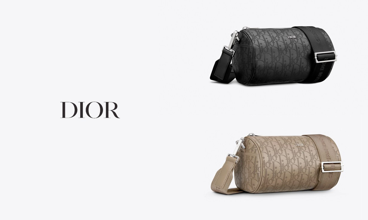 使用反光材料，DIOR 推出男款 Oblique 限定版本圆包