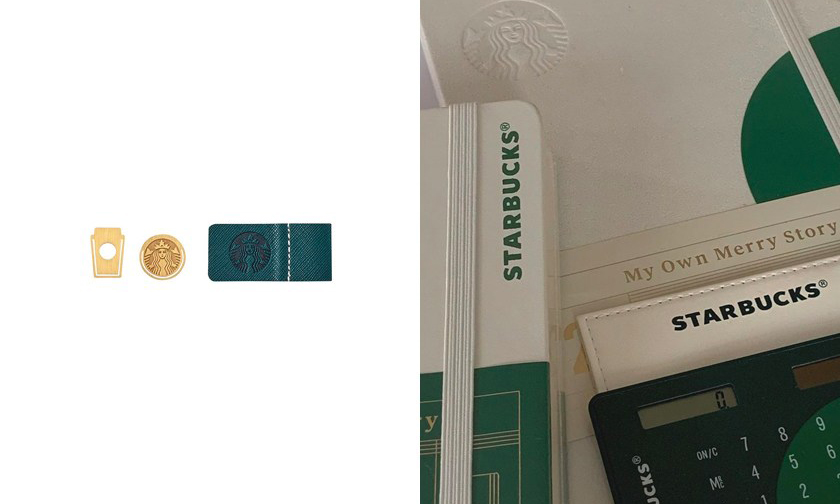 圣诞限定，韩国 Starbucks 推出极简日记簿与贴纸
