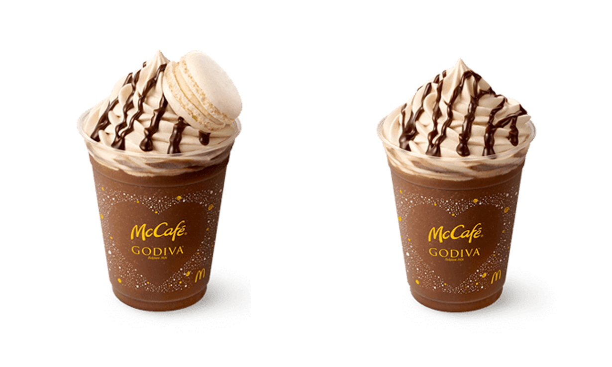 联名巧克力品牌 Godiva，日本麦当劳推出限定巧克力冰沙