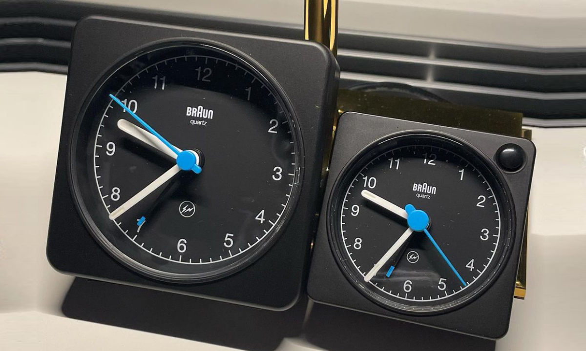 藤原浩曝光 fragment design x Braun 联名石英钟