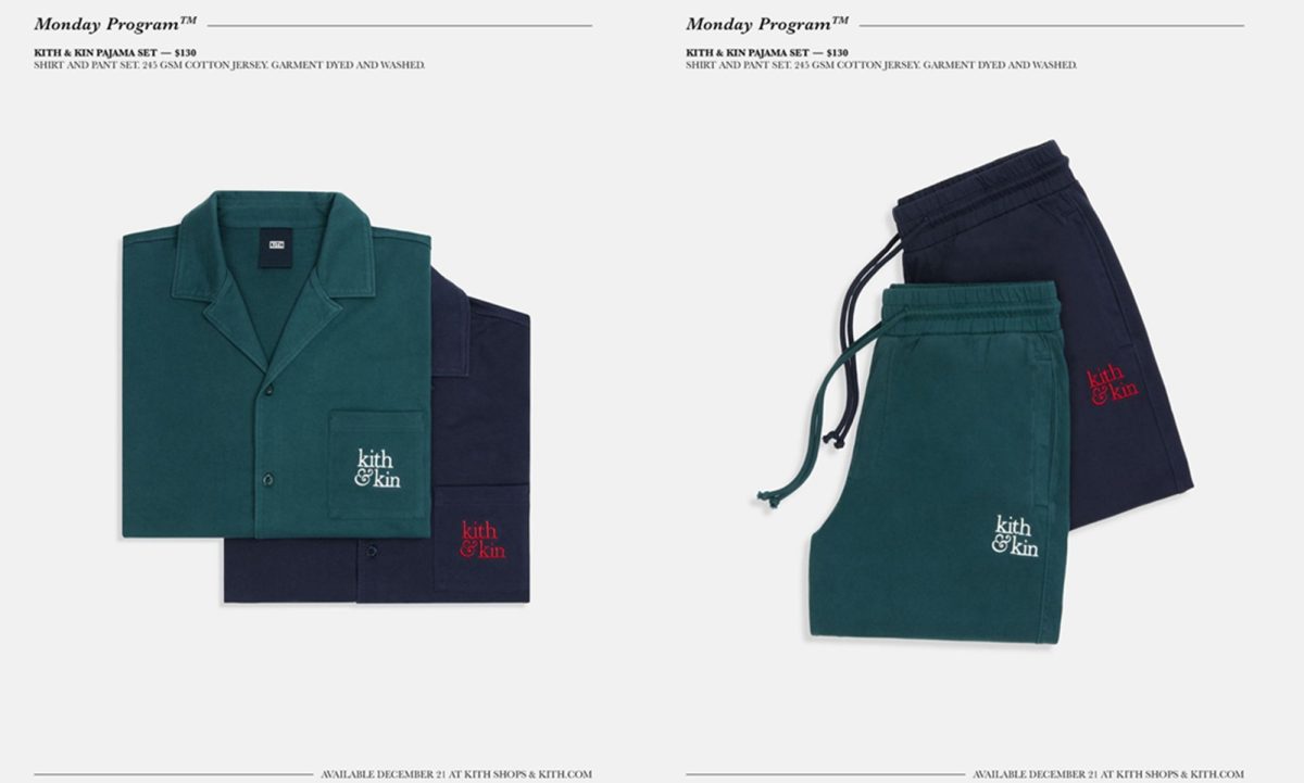 KITH x Kin Pajama 全新合作系列即将登场