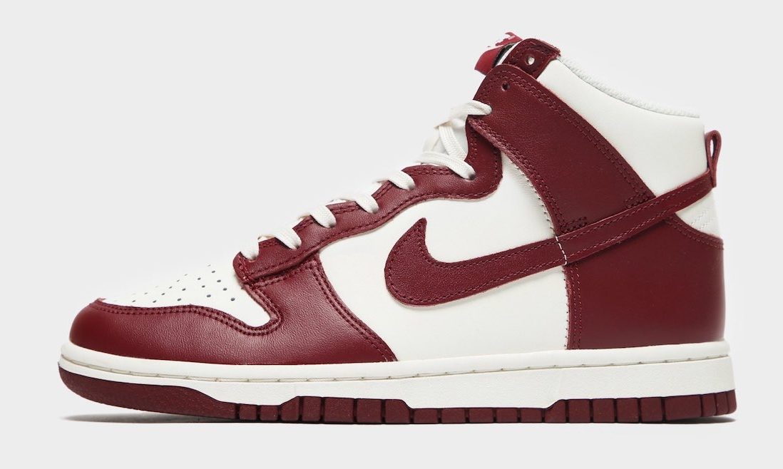 Nike Dunk High「Team Red」细节近赏
