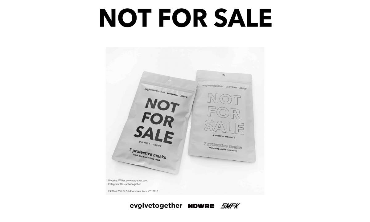 SMFK 联合 NOWRE 携手纽约生活方式品牌 evolvetogether 推出限定口罩