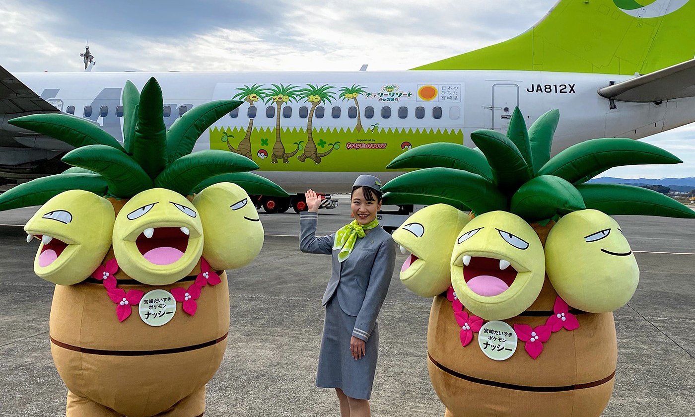 日本 Solaseed Air 推出神奇宝贝「椰蛋树」主题航班