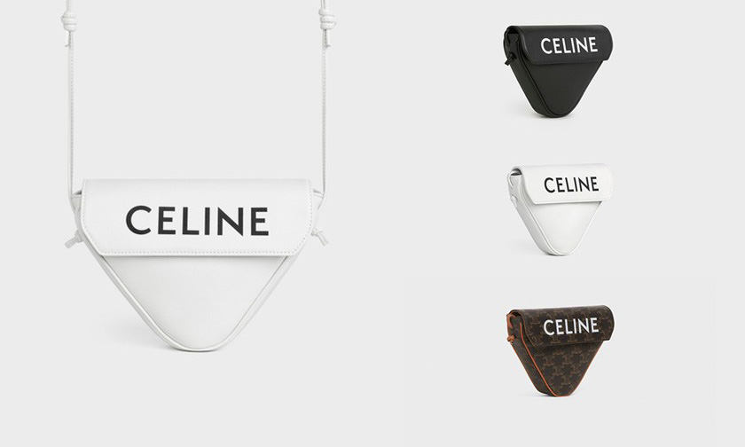 三角包皮革设计，CELINE 释出全新男款包袋