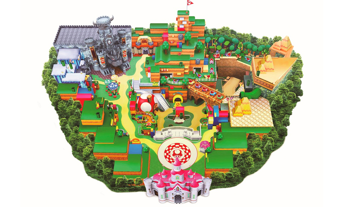 日本环球影城发布「超级任天堂世界」乐园地图