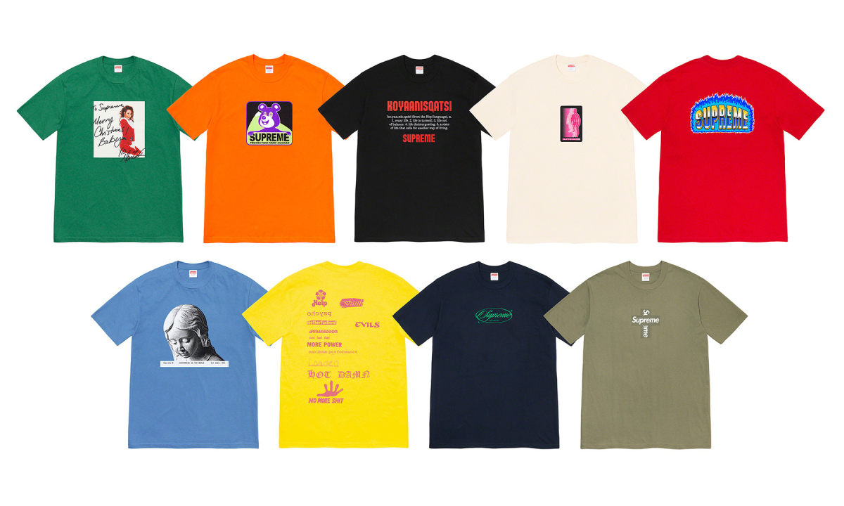 Supreme 2020 冬季 T恤系列正式发布