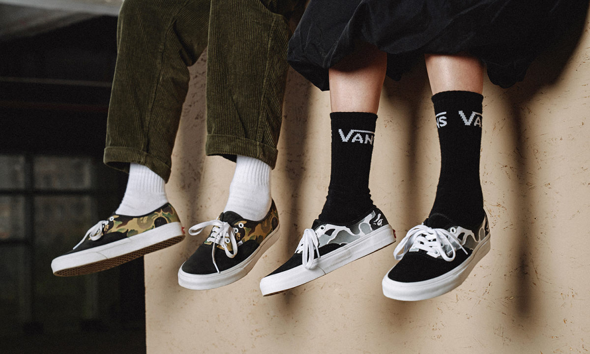 Vans Customs 自由定制平台登陆天猫旗舰店，带来 BAPE® Camo 定制选项