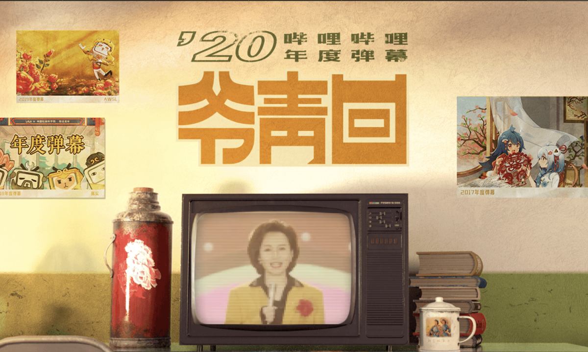 B 站公布 2020 年度弹幕，「爷青回」出现 500 万次