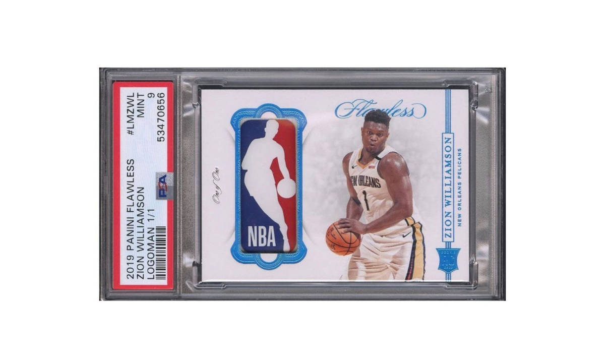 Zion Williamson 独一无二新秀卡或将拍卖出 75 万美元高价