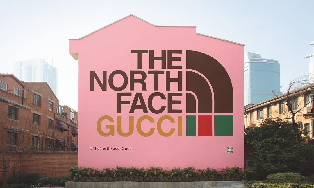 THE NORTH FACE x GUCCI 联乘系列推出全新艺术墙