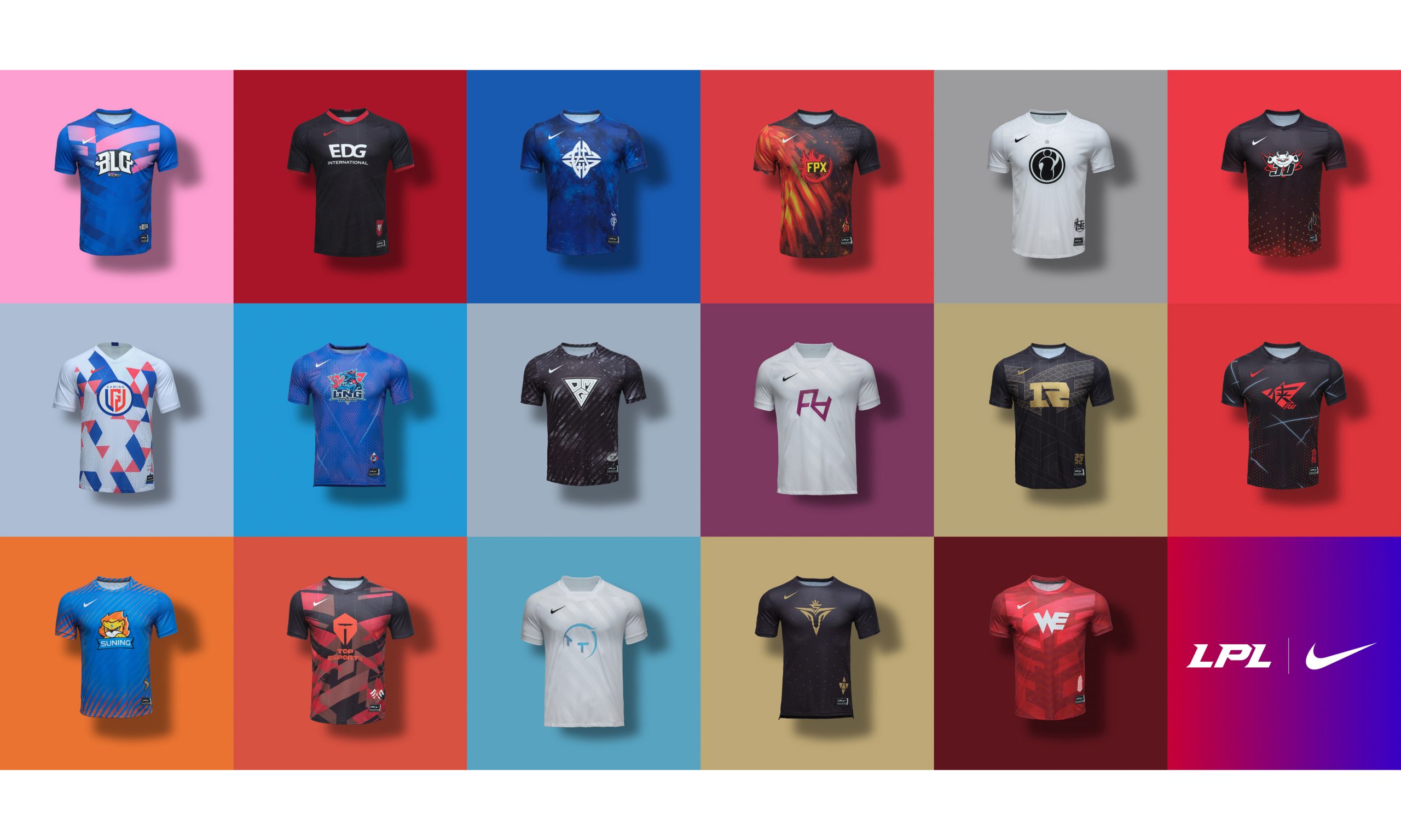 Nike 正式发布 LPL 2021 赛季战队队服