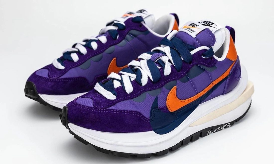 sacai x Nike VaporWaffle「Dark Iris」细节近赏