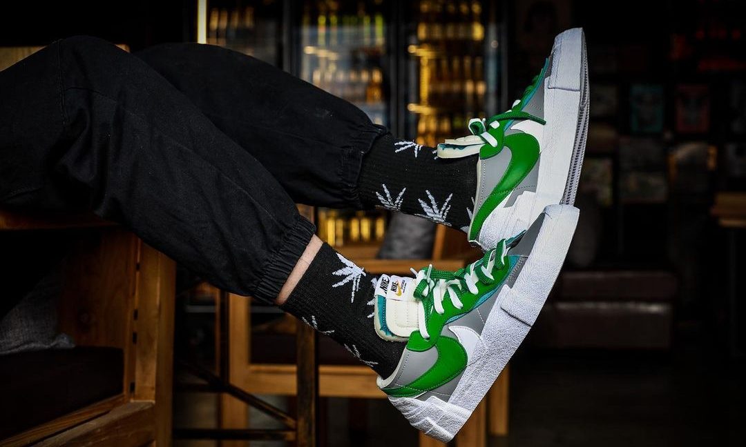 sacai x Nike Blazer Low 双色上脚预览出炉