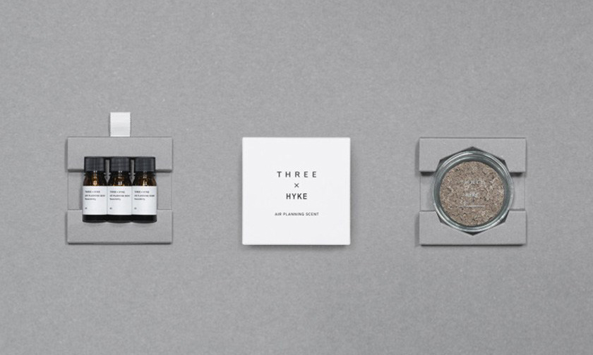 日系彩妆品牌 THREE 与 HYKE 合作释出香氛精油套组