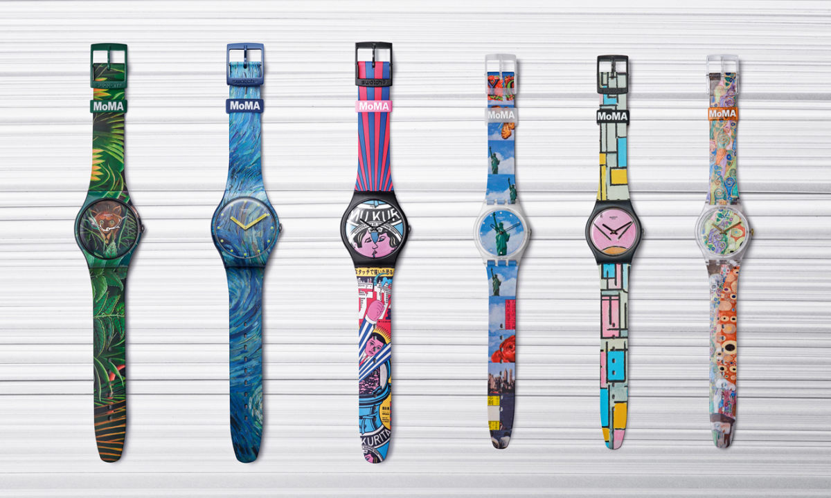 名作腕上戴，Swatch 携手 MoMA 打造联乘表款