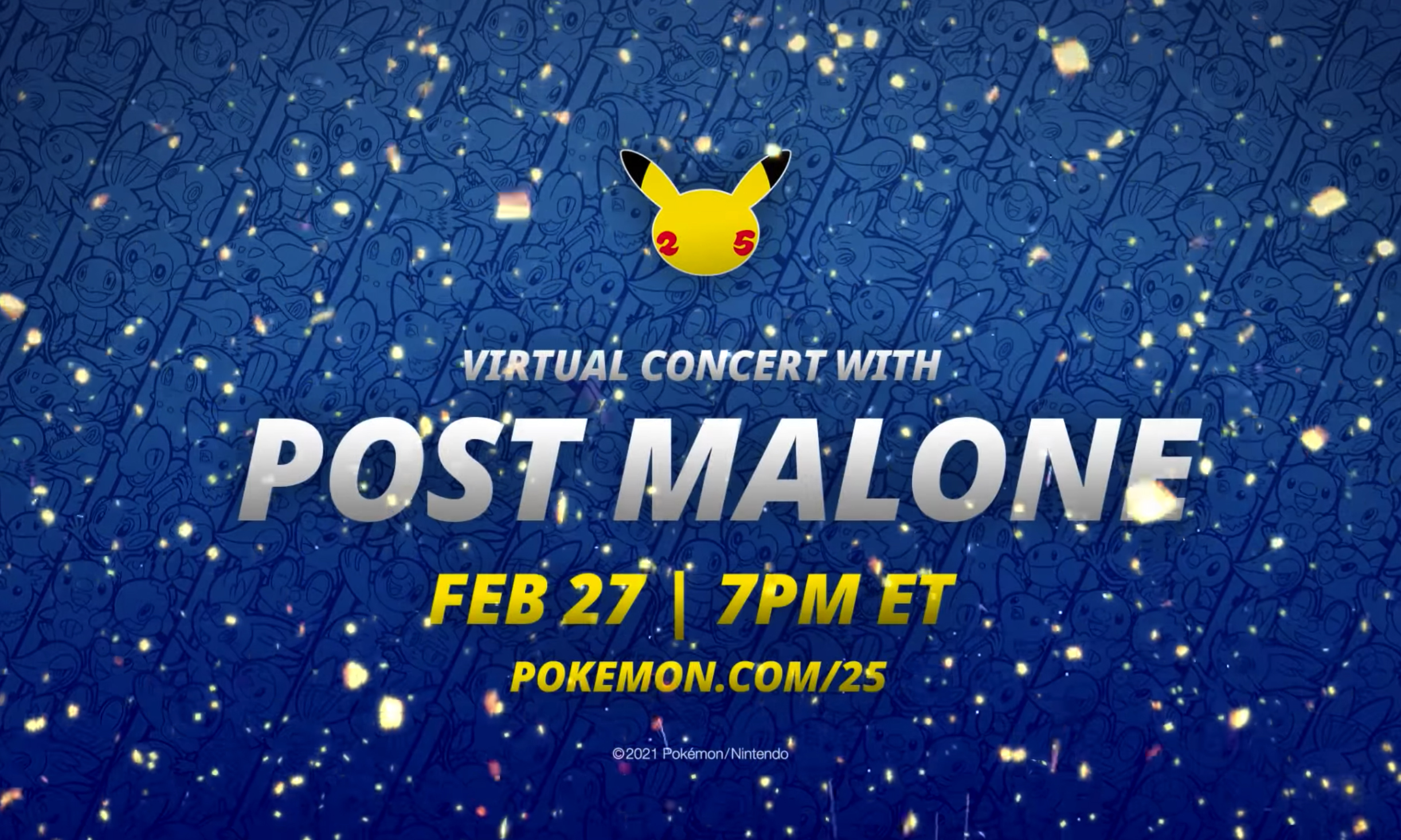 庆祝 25 周年，Pokémon 联动 Post Malone 开办虚拟演出