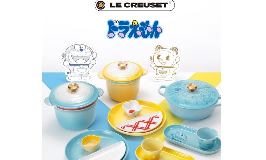 Le Creuset x Doraemon 推出联名餐具