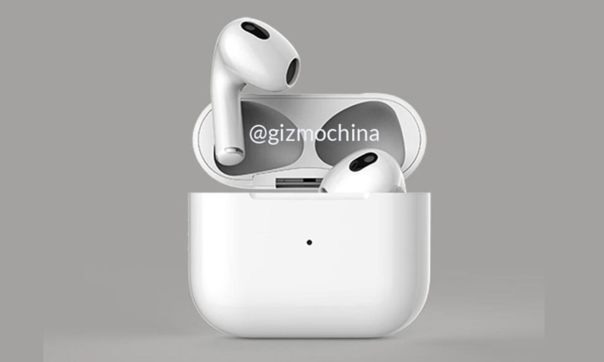 Apple AirPods 3 渲染照释出