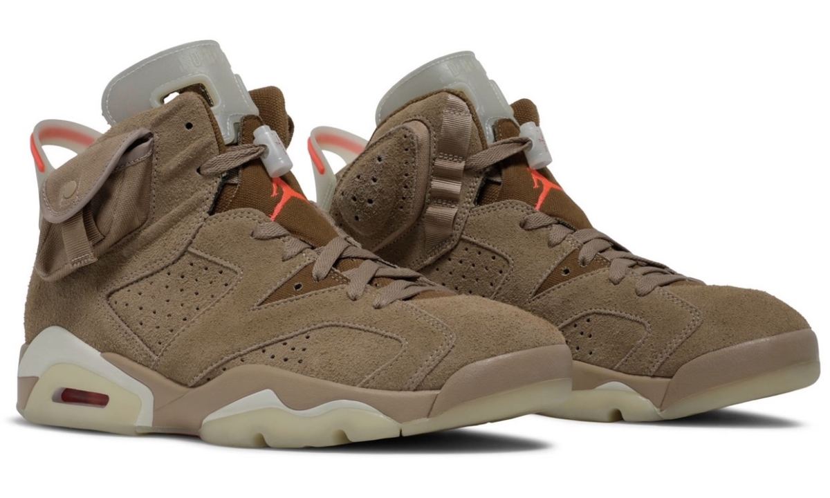 Travis Scott x Air Jordan VI「British Khaki」细节照释出