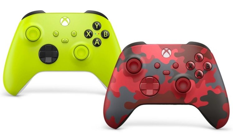 微软再推 Electric Volt 和 Daystrike Camo 定制 Xbox 无线手柄