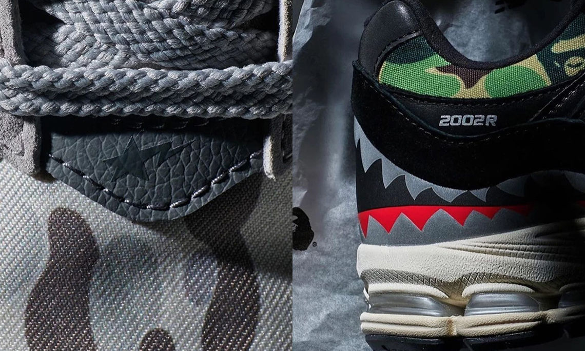 抢先预览 BAPE® x New Balance 2002R 联名细节