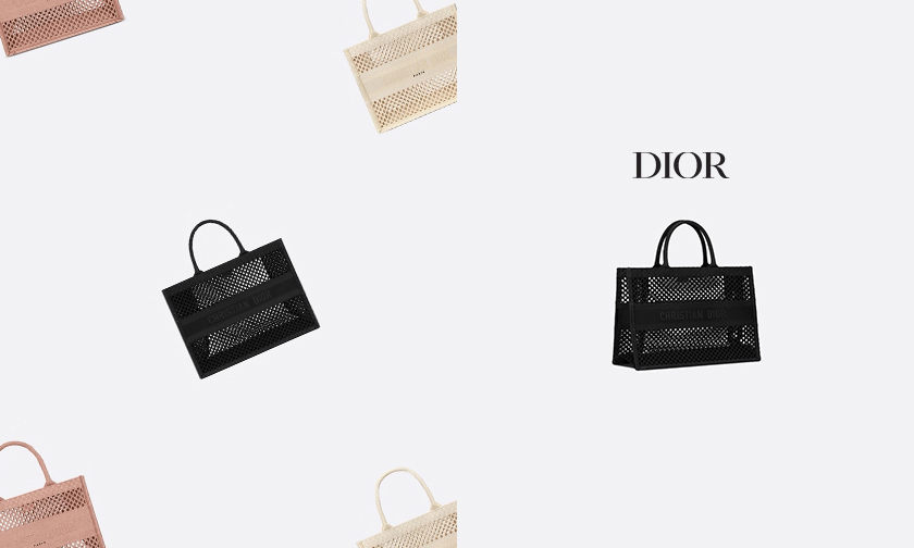 独特网眼材质？DIOR 推出新款 Book Tote 包袋