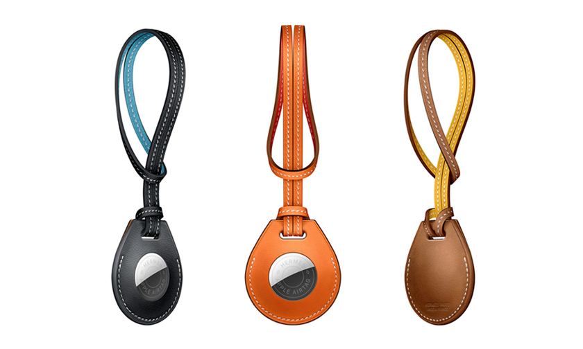 Hermès 为苹果 AirTag 推出三款皮革吊环配件