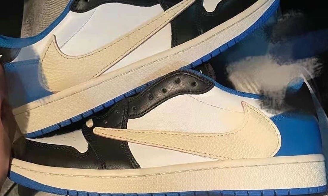 fragment design x Travis Scott x Air Jordan I Low 实物近赏