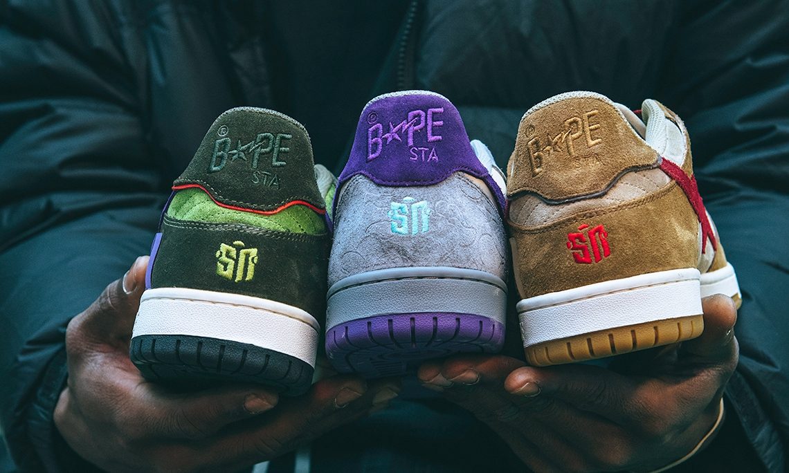 Sneaker News 携手 BAPE® 打造别注鞋款