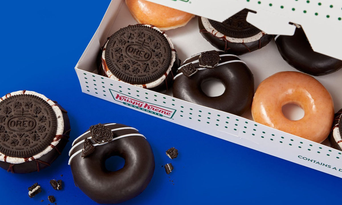 Krispy Kreme 联名奥利奥推出特殊口味甜甜圈