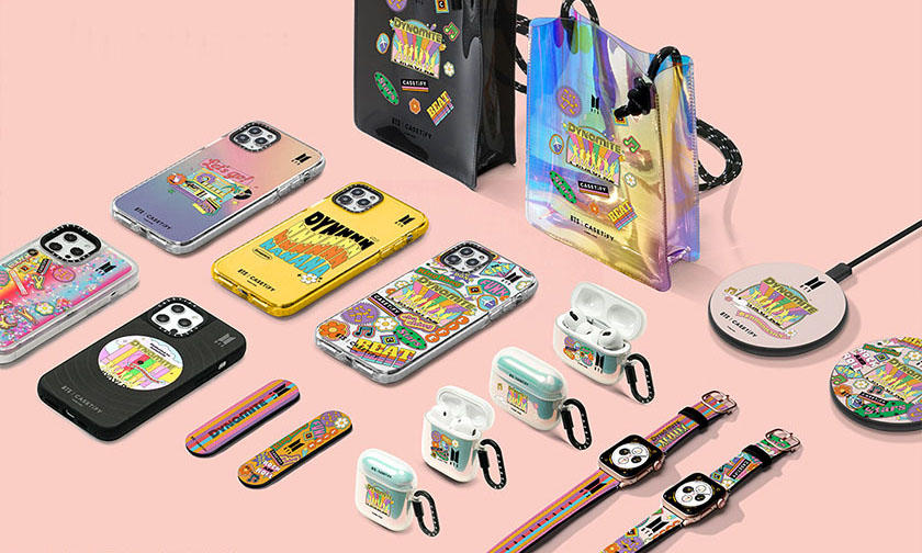 以人气歌曲 Dynamite 为灵感，CASETiFY 与 BTS 推出联名系列
