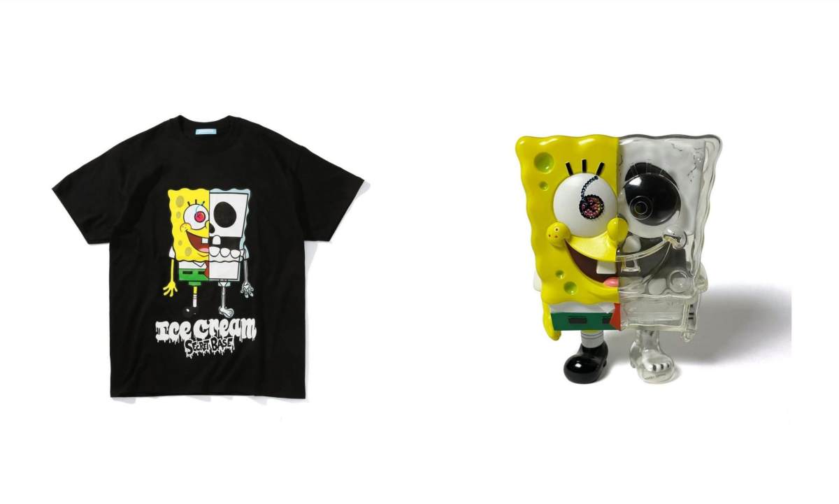 BBC ICECREAM x SPONGE BOB x SECRET BASE 三方联名系列现已发售