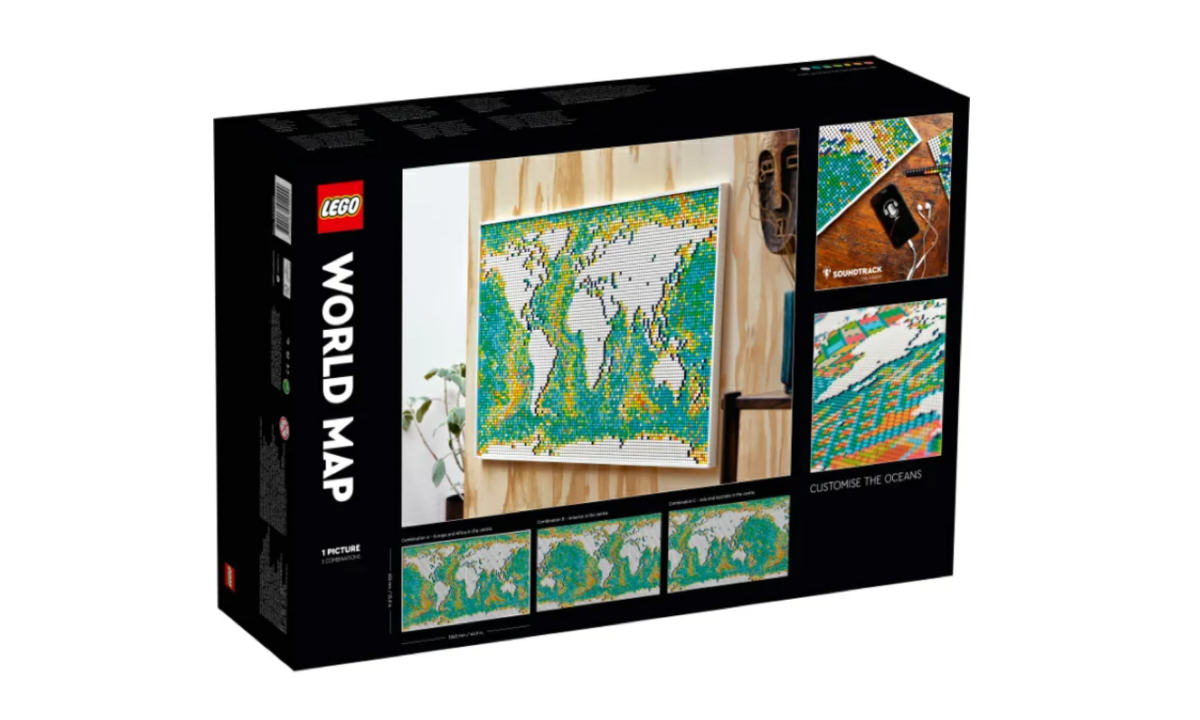 LEGO 史上最多零件《乐高世界地图》公开