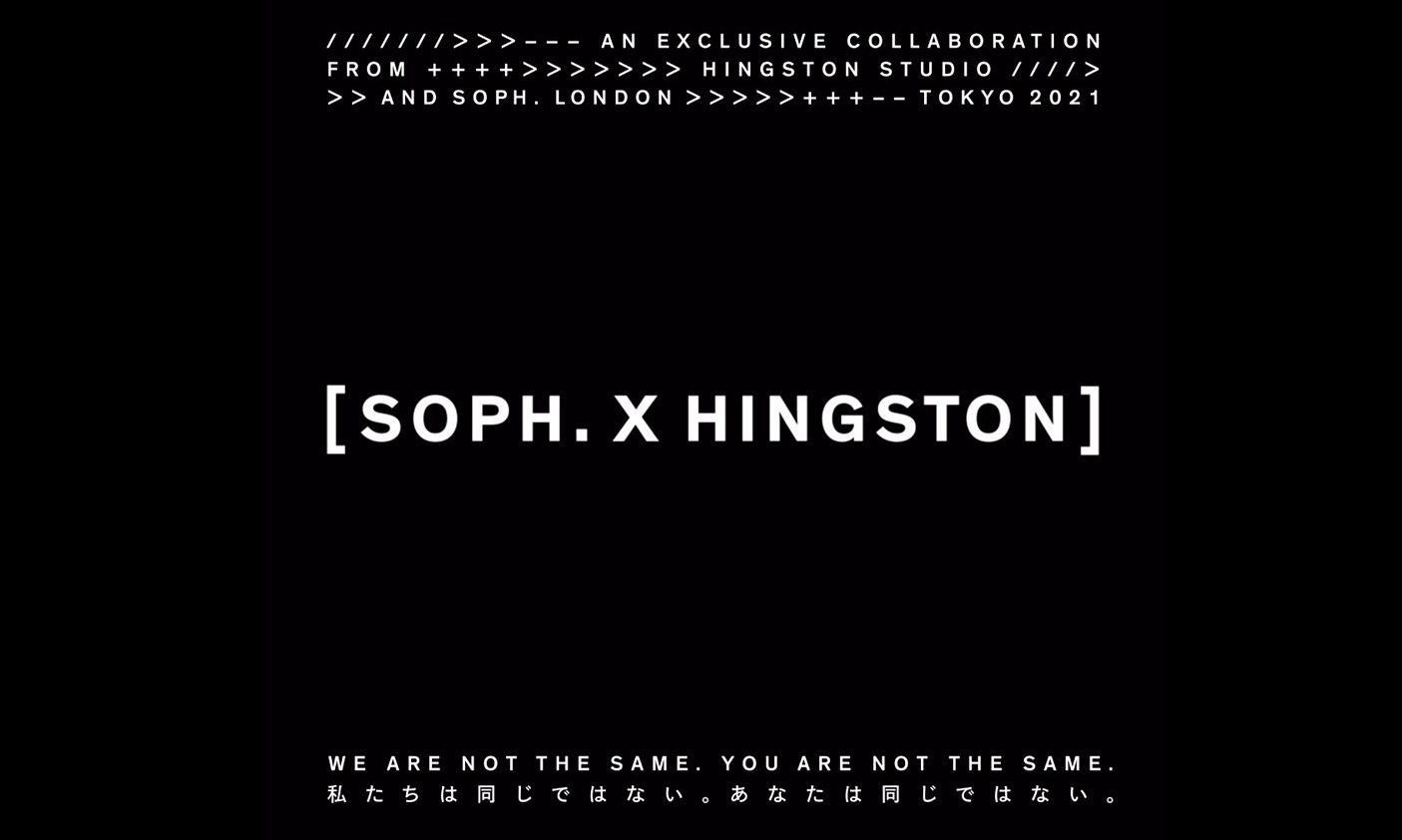 SOPHNET. 发布与 Hingston Studio 全新联乘企划