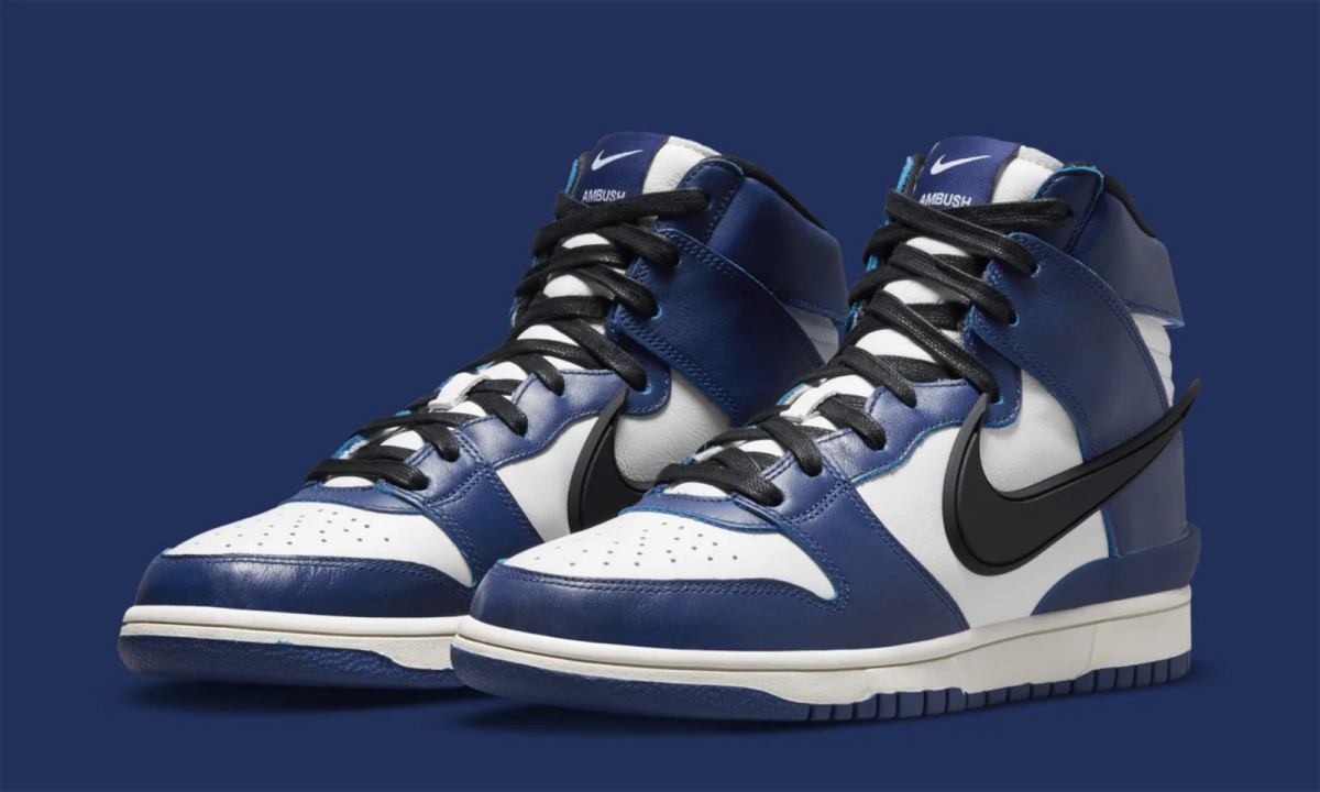 AMBUSH x Nike Dunk High 「Deep Royal Blue」官方细节图释出