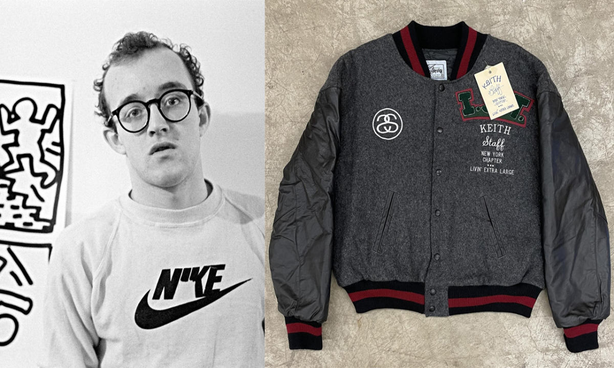 Shawn Stussy 为 Keith Haring 专属制造的棒球夹克以 5,000 美元售出