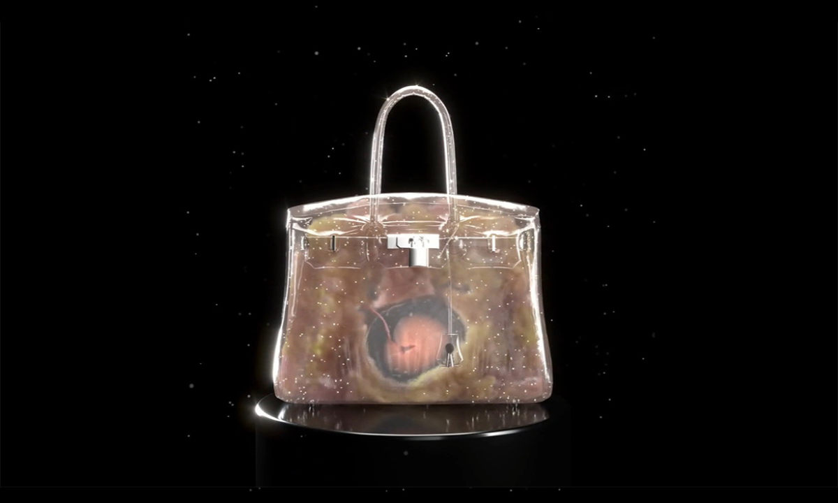 由艺术家 Mason Rothschild 与 Eric Ramirez 创作，Hermès 虚拟包袋开启拍卖