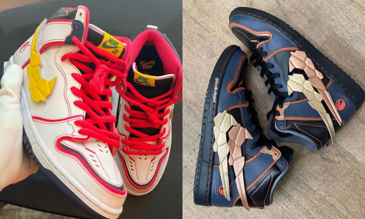 Gundam x Nike SB Dunk High 联名鞋款抢先预览